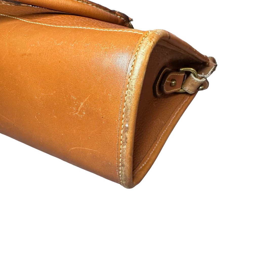 Vintage 90s Dooney & Bourke Color Block Pebbled Leather All Weather Duck Purse - Picture 7 of 12